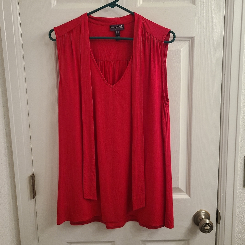 Long Tall Sally Bright Pink Sleeveless Blouse, US Size 10